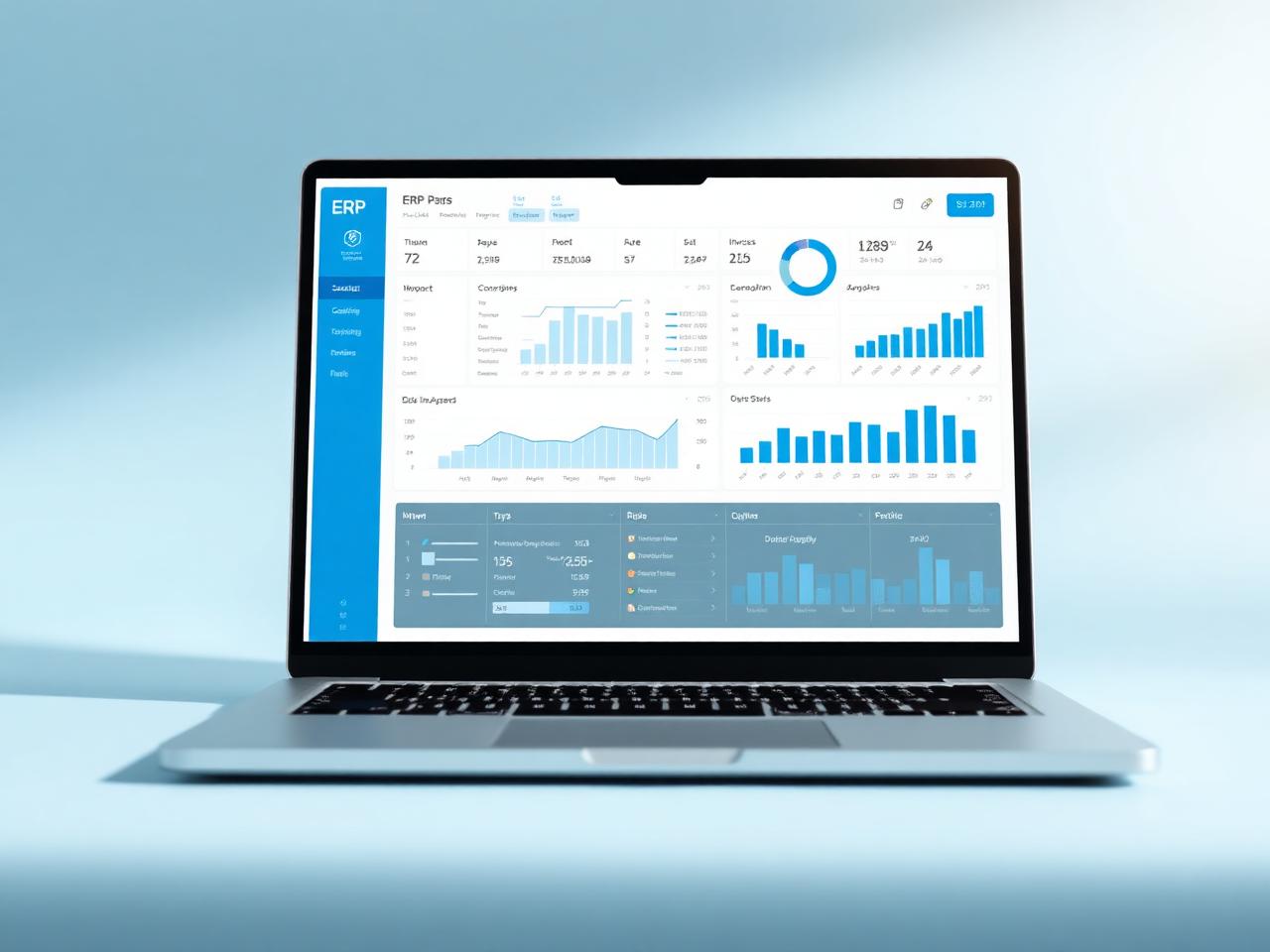 Tableau de bord d'un logiciel de gestion moderne utilisé chez FDZ